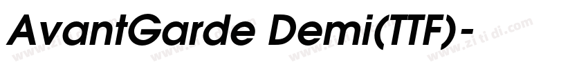 AvantGarde Demi(TTF)字体转换
